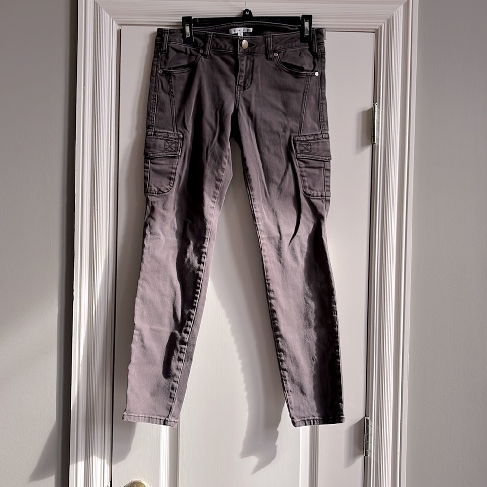 CAbi brown cargo style skinny pant